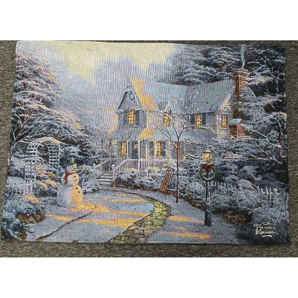 Thomas Kinkade Tapestry Wall Hangings Double Sided